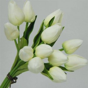 rangkaian bunga plastik latex